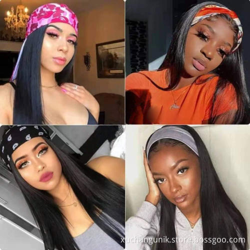 Uniky Wholesale Remy Human Hair Headband Wig,Headband Wig Human Hair For Black Women,Curly Headband Human Hair Wig